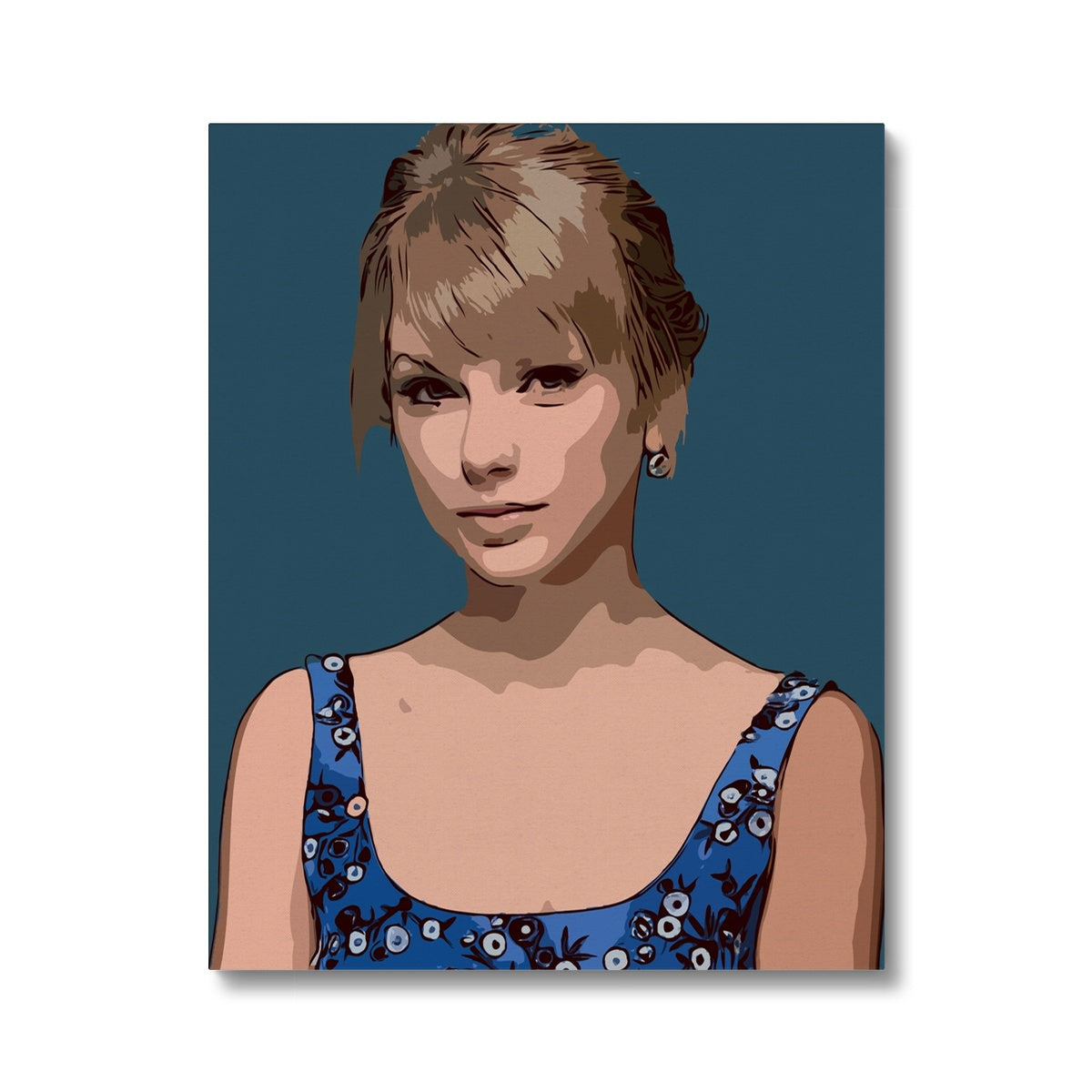 Sophisticated Taylor Swift Illustration Canvas