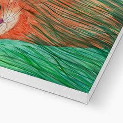 Orange Cat Illustration Canvas