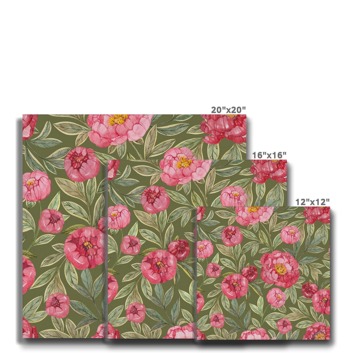 Bloomed Pink Rose Painting Canvas