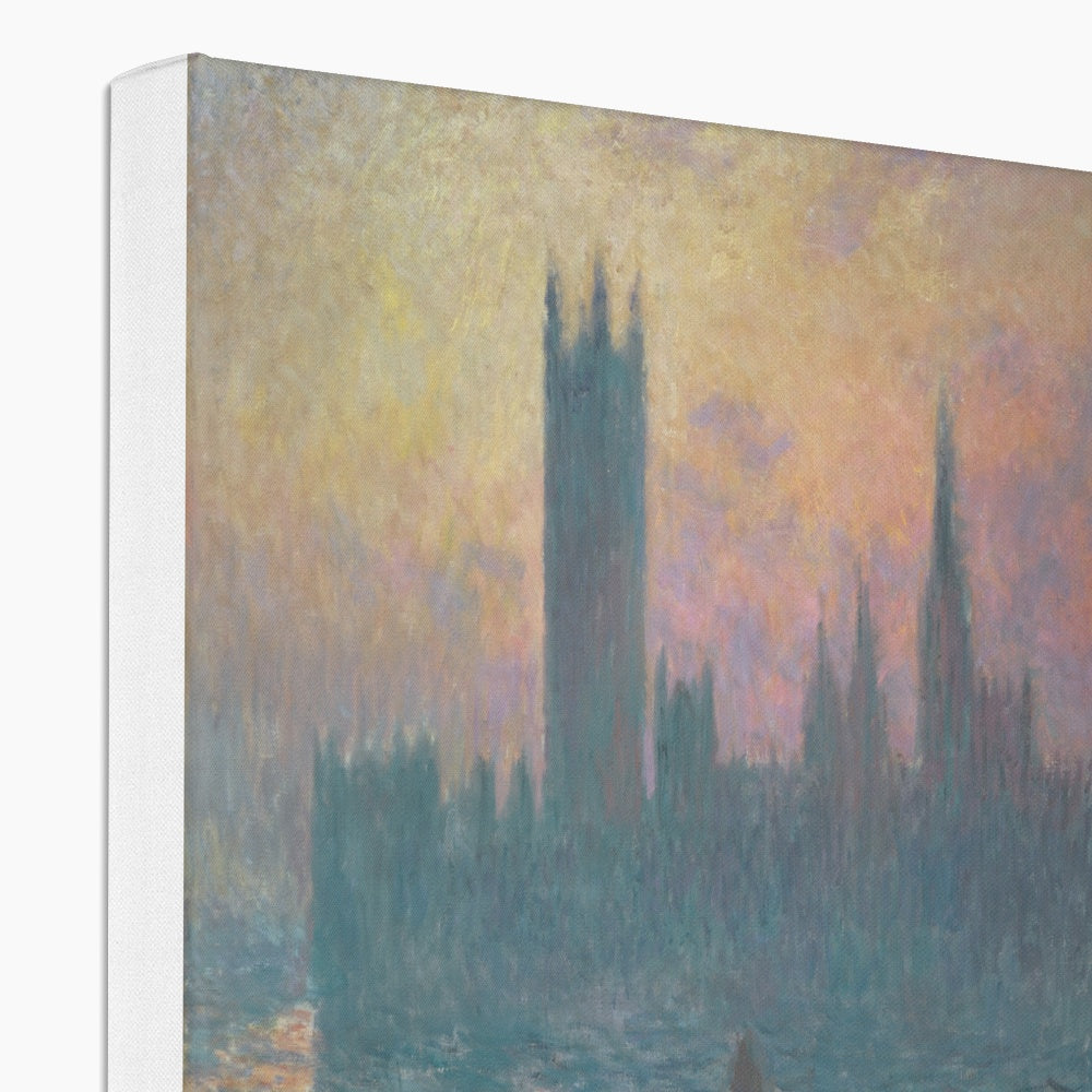 ⁠The Houses Of Parliament, Sunset, 1903, Claude Monet Canvas