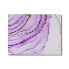 Purple & White Abstract Art Canvas