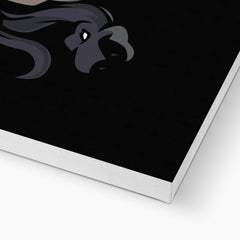 Black & Gray Medusa Illustration Canvas