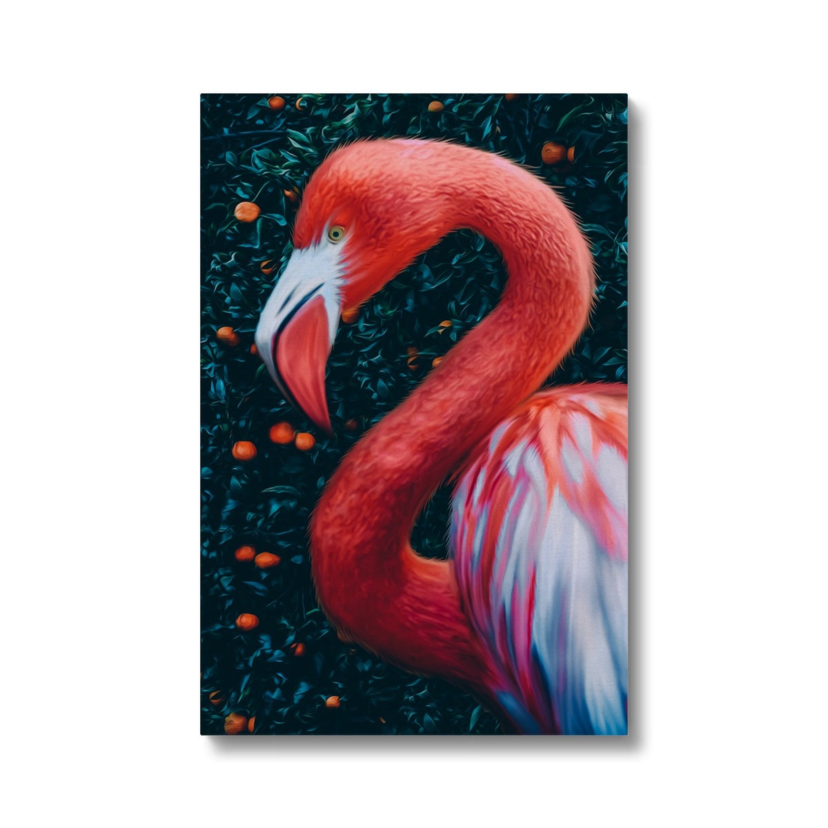 Flamingo & An Orange Tree Canvas