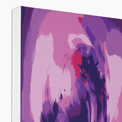 Elegant Purple Abstract Art Canvas