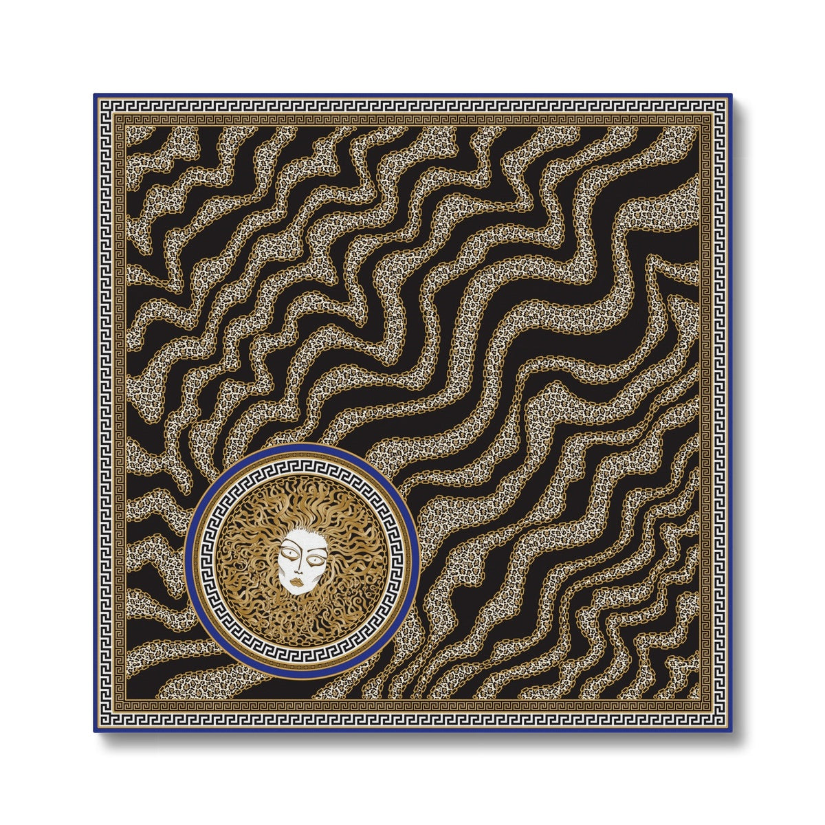 Medusa & Desert Waves Illustration Canvas