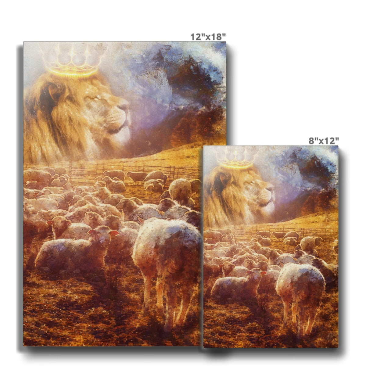 Majestic Sheep Herd Oil Painting Canvas