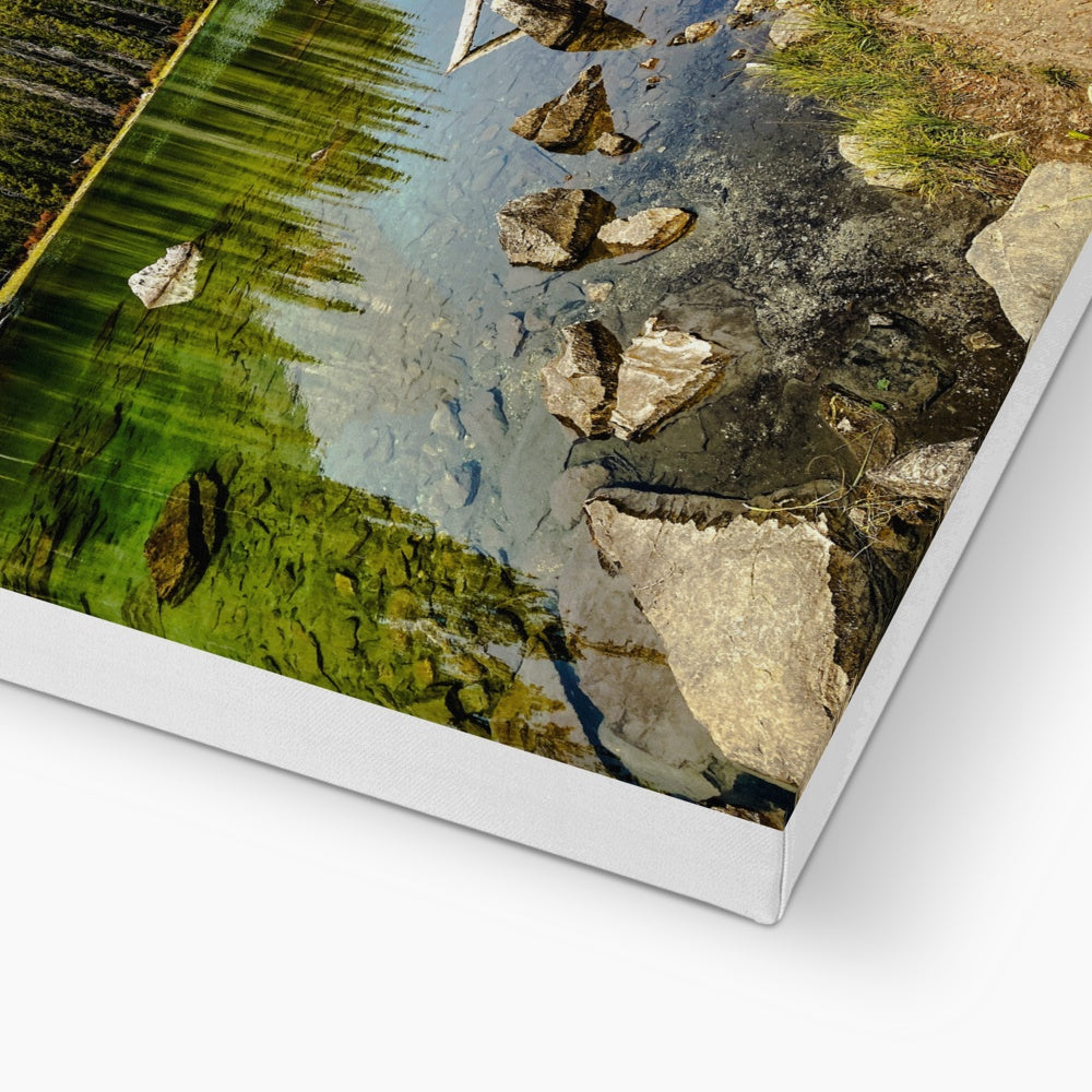 Tranquil String Lake Grand Teton Canvas