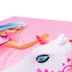 Barbie & Unicorn Art Canvas