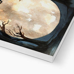 Midnight Full Moon Beauty  Canvas