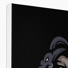 Black & Gray Medusa Illustration Canvas