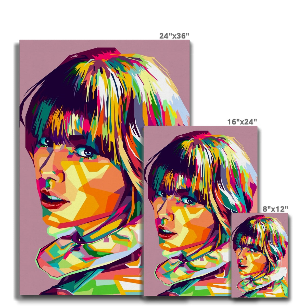 Iconic Taylor Swift Portrait Canvas