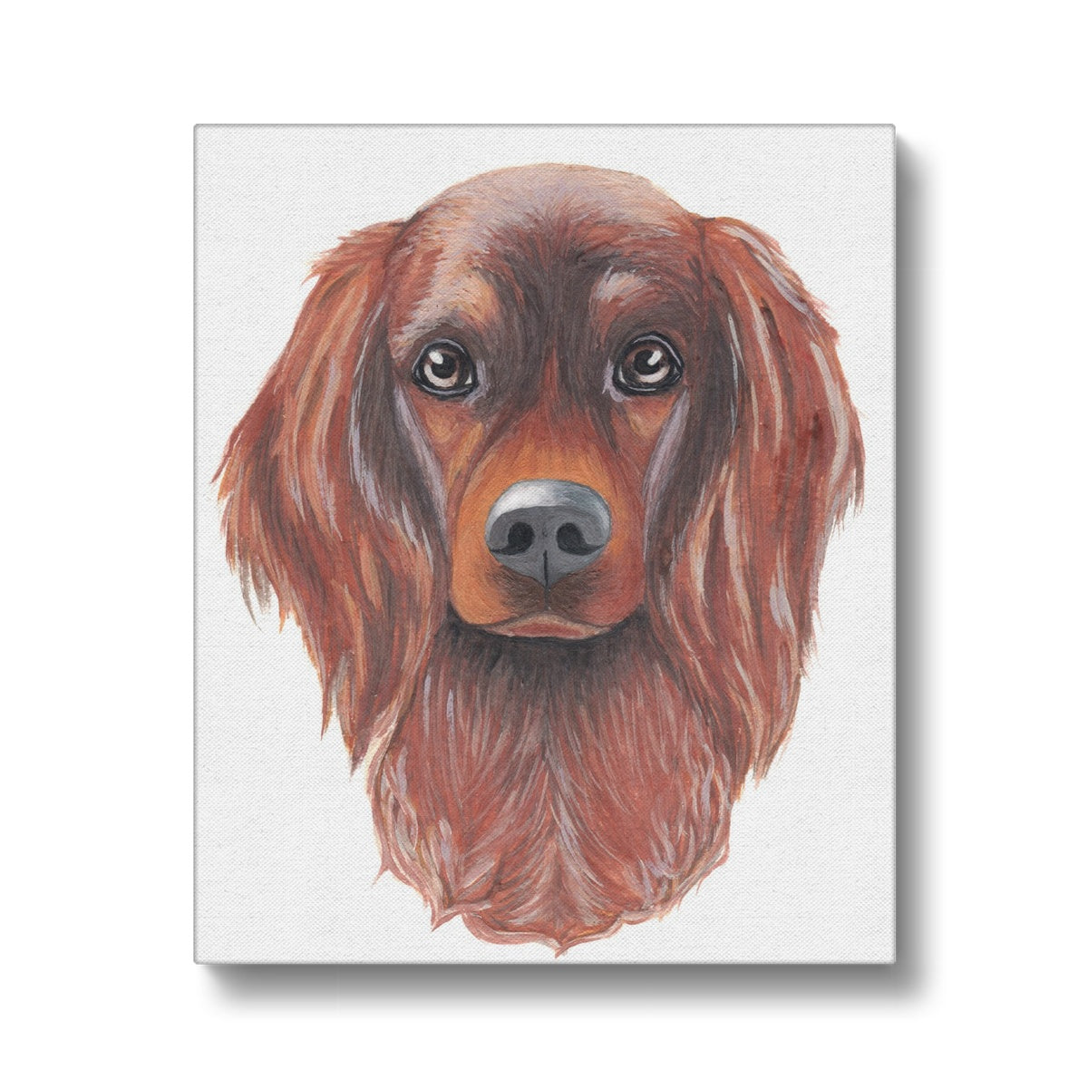 Brown Basset Hound Painting Canvas