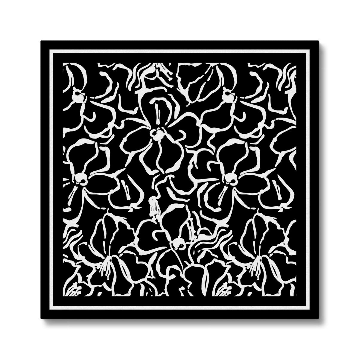 Seamless Floral Mosaic Design Canvas