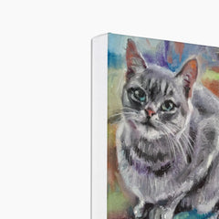 Incredible Tabby Cat Oil Painting Canvas