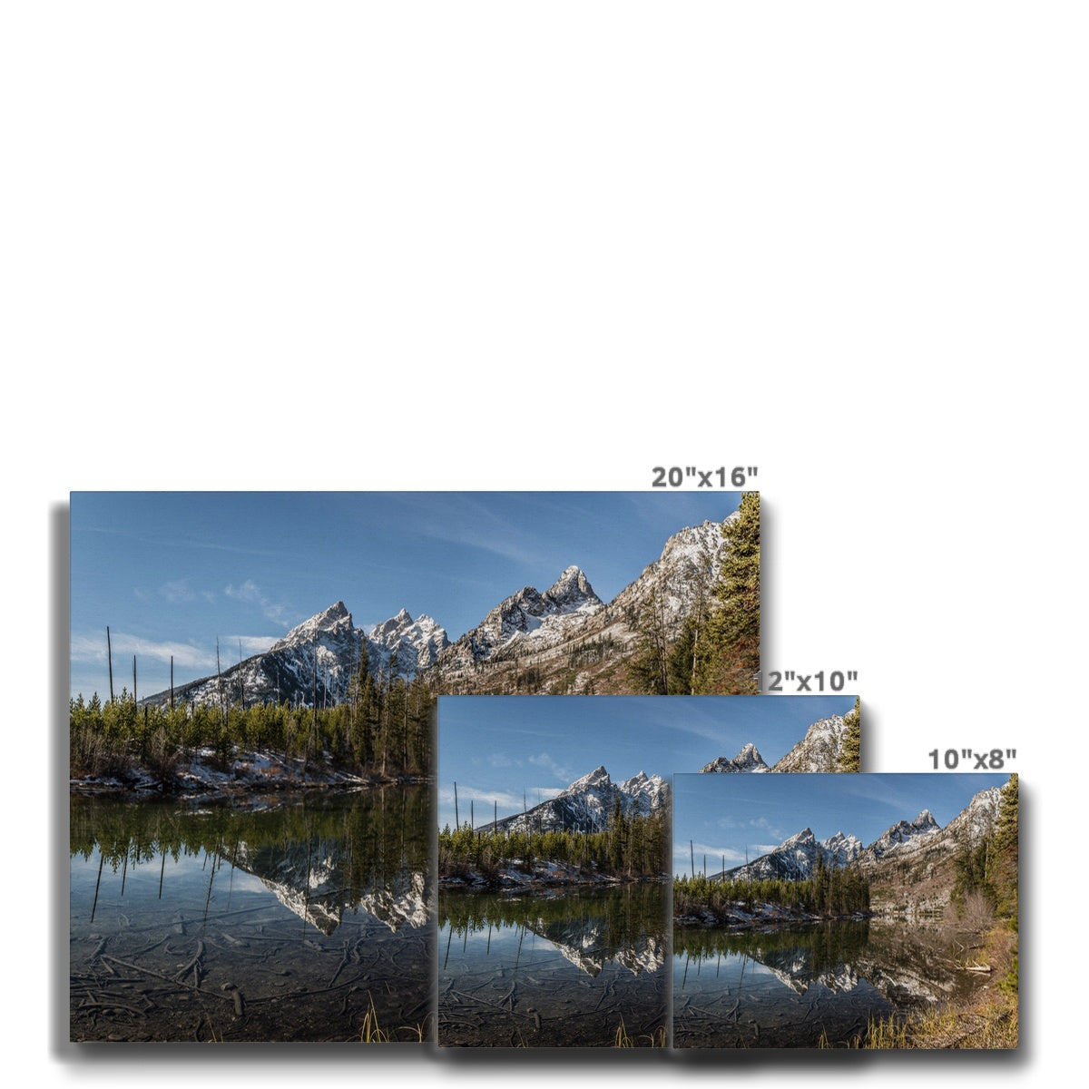 Cordial String Lake Grand Teton Canvas