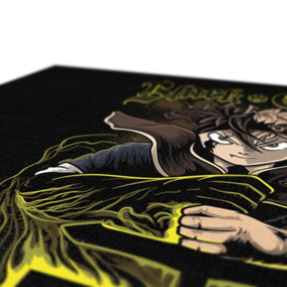 Yellow, Black Clover Art Canvas