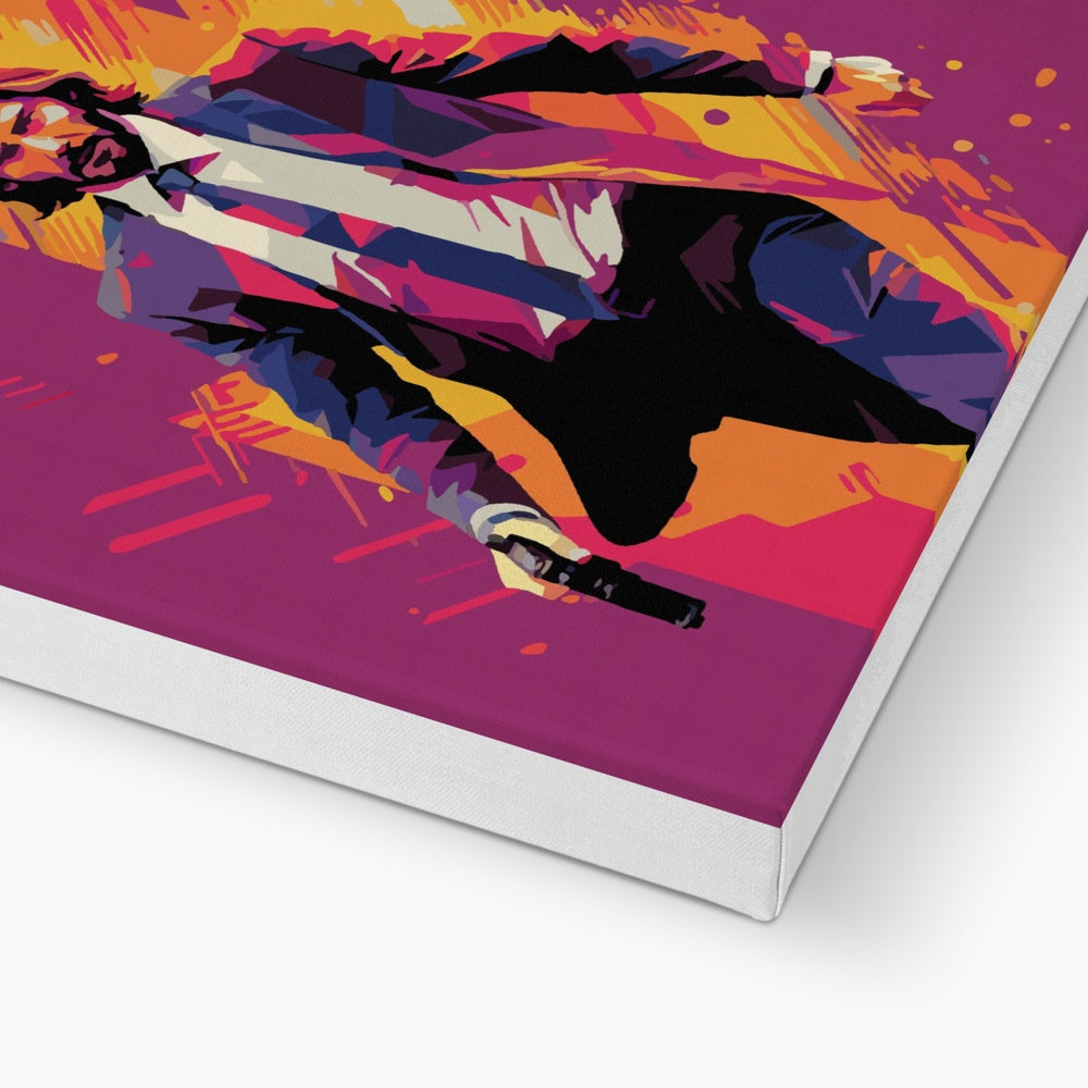 Artistic John Wick Sketch Canvas