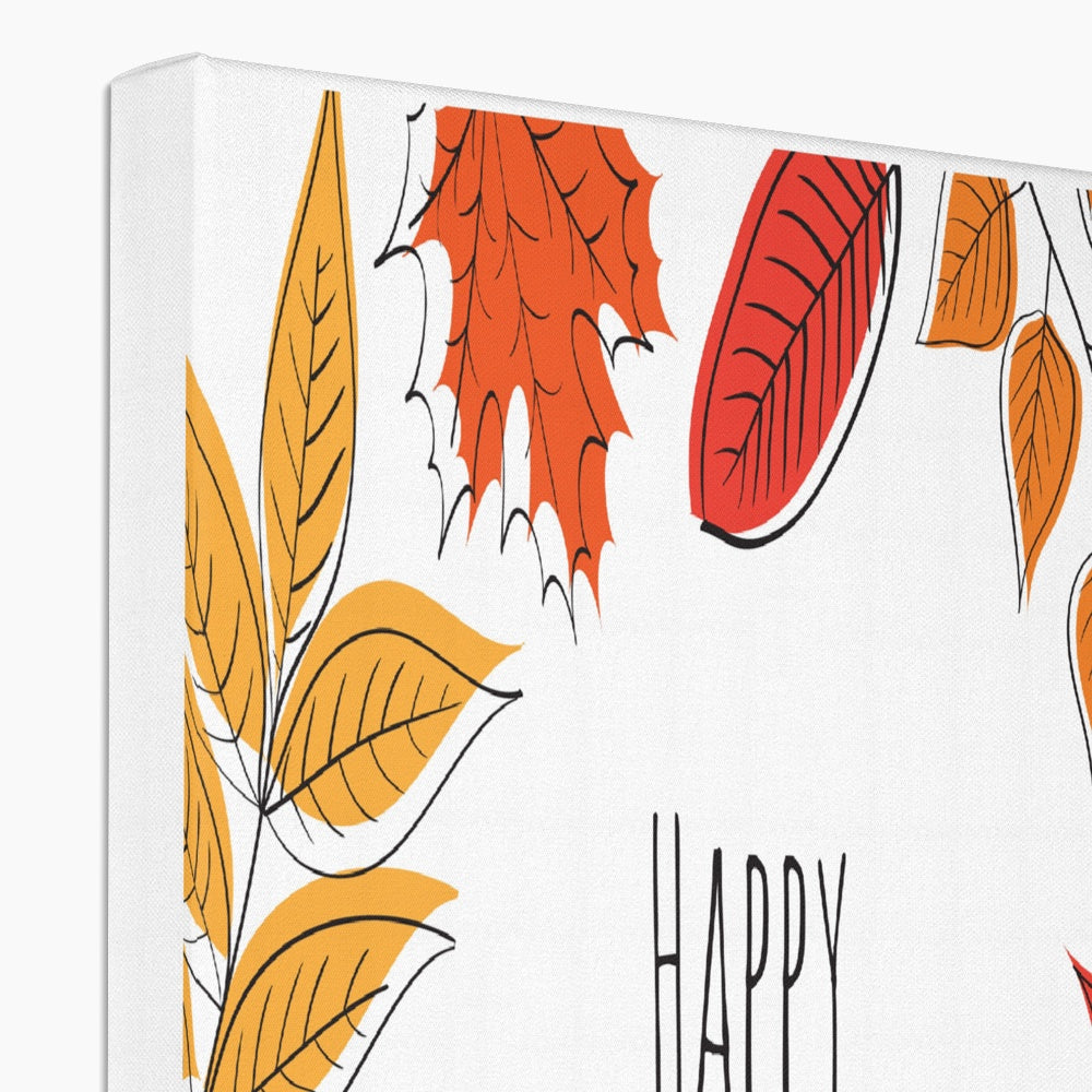 Autumn Leaves Thanksgiving Art Canvas