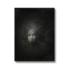 Black Medusa Sketch Canvas