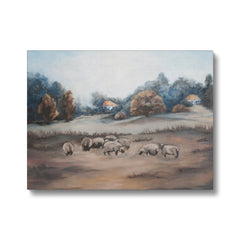 Opulent Painting Of Sheep Canvas