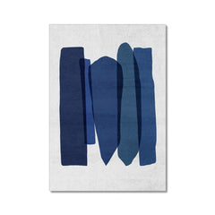 Elegant Blue Abstraction Canvas
