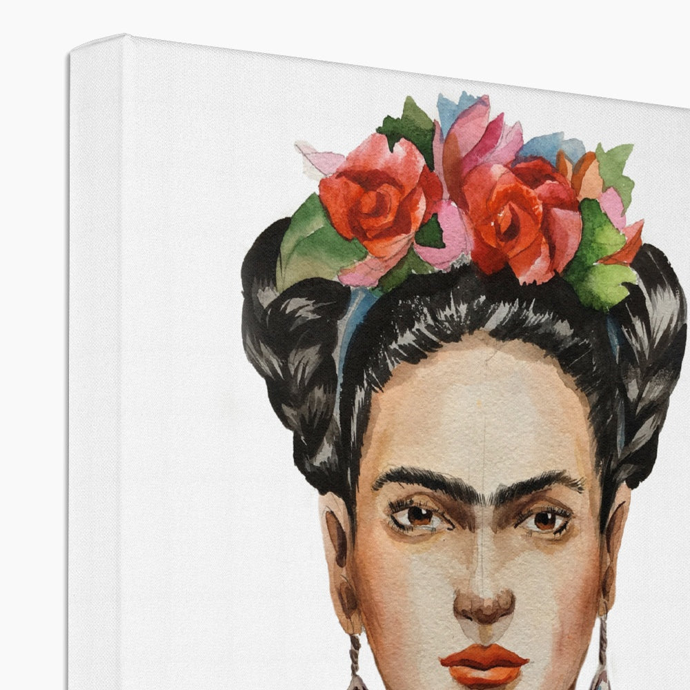 Iconic Farida Kahlo Portrait Canvas