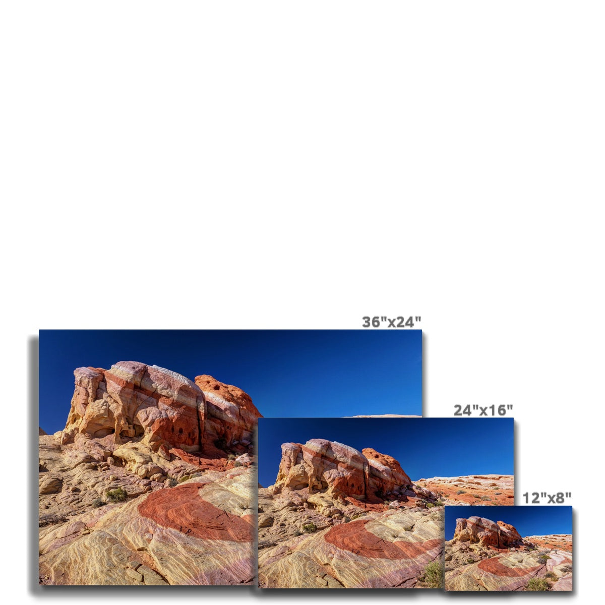 Majestic Rainbow Vista Valley Of Fire Canvas