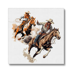 Fearless Cowboys Animated Posters Canvas