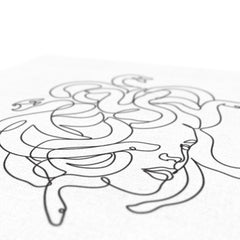 Medusa's Line Portrait Canvas