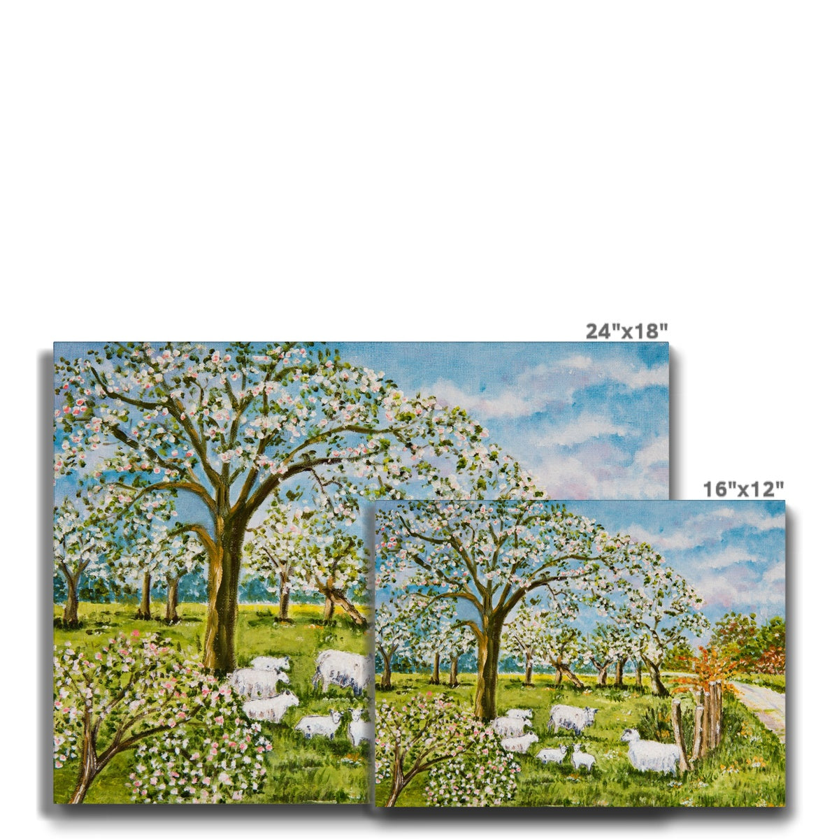 Incredible Oil Painting Of Sheep Canvas