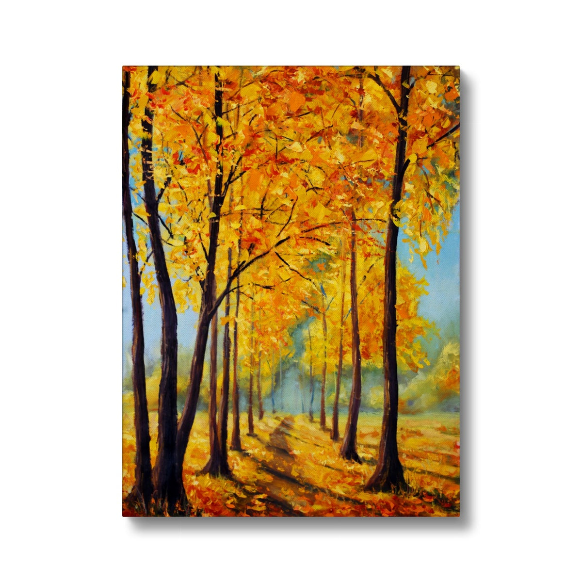 Fall Water Color Art Painting Canvas