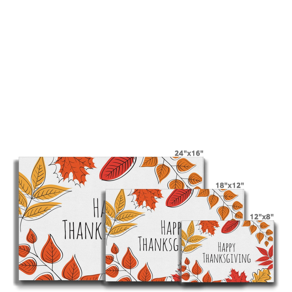 Autumn Leaves Thanksgiving Art Canvas