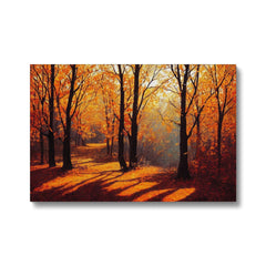 Autumn Fall Sunny Day Art Canvas