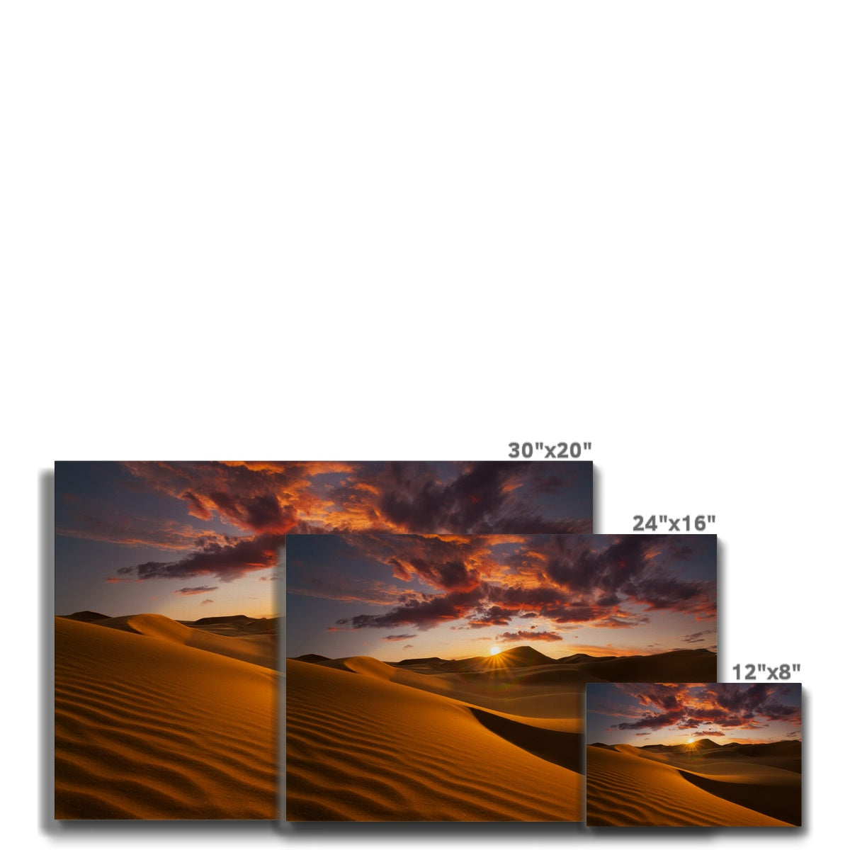 Desert & Sunset Wall Art  Canvas