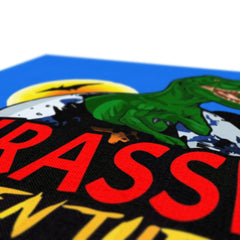 Vibrant Jurassic Park Illustration Canvas