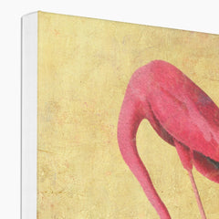 Pink Flamingo Portrait Canvas