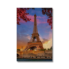 Eiffel Tower Fall Art Canvas