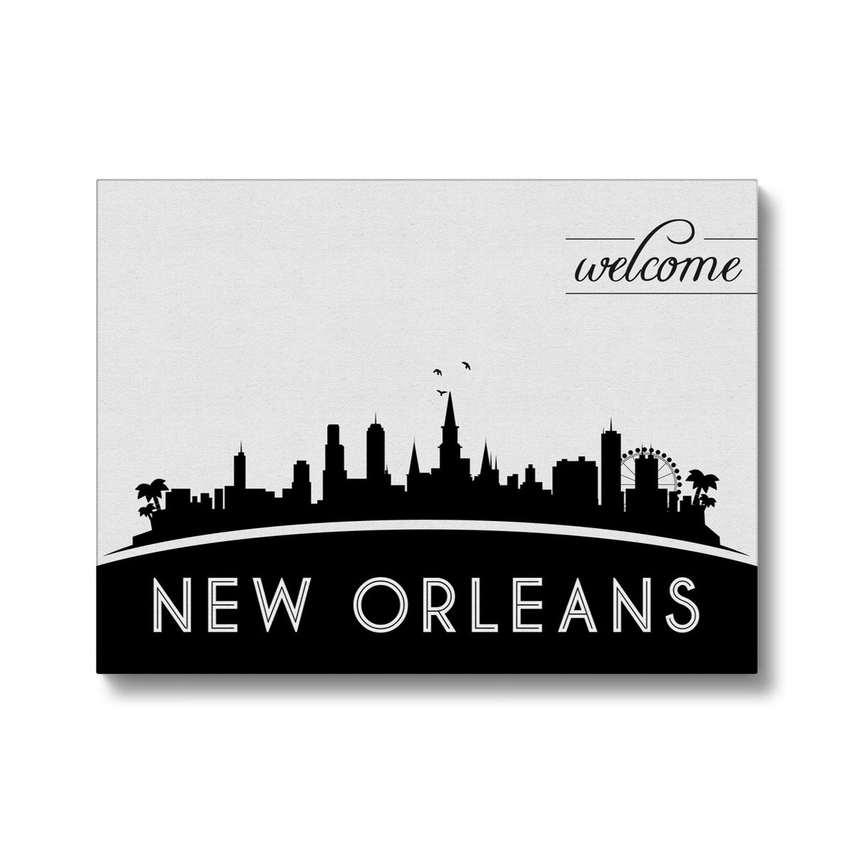 Monochrome New Orleans Print Canvas