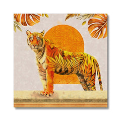 Tiger & Sun Wall Art Canvas