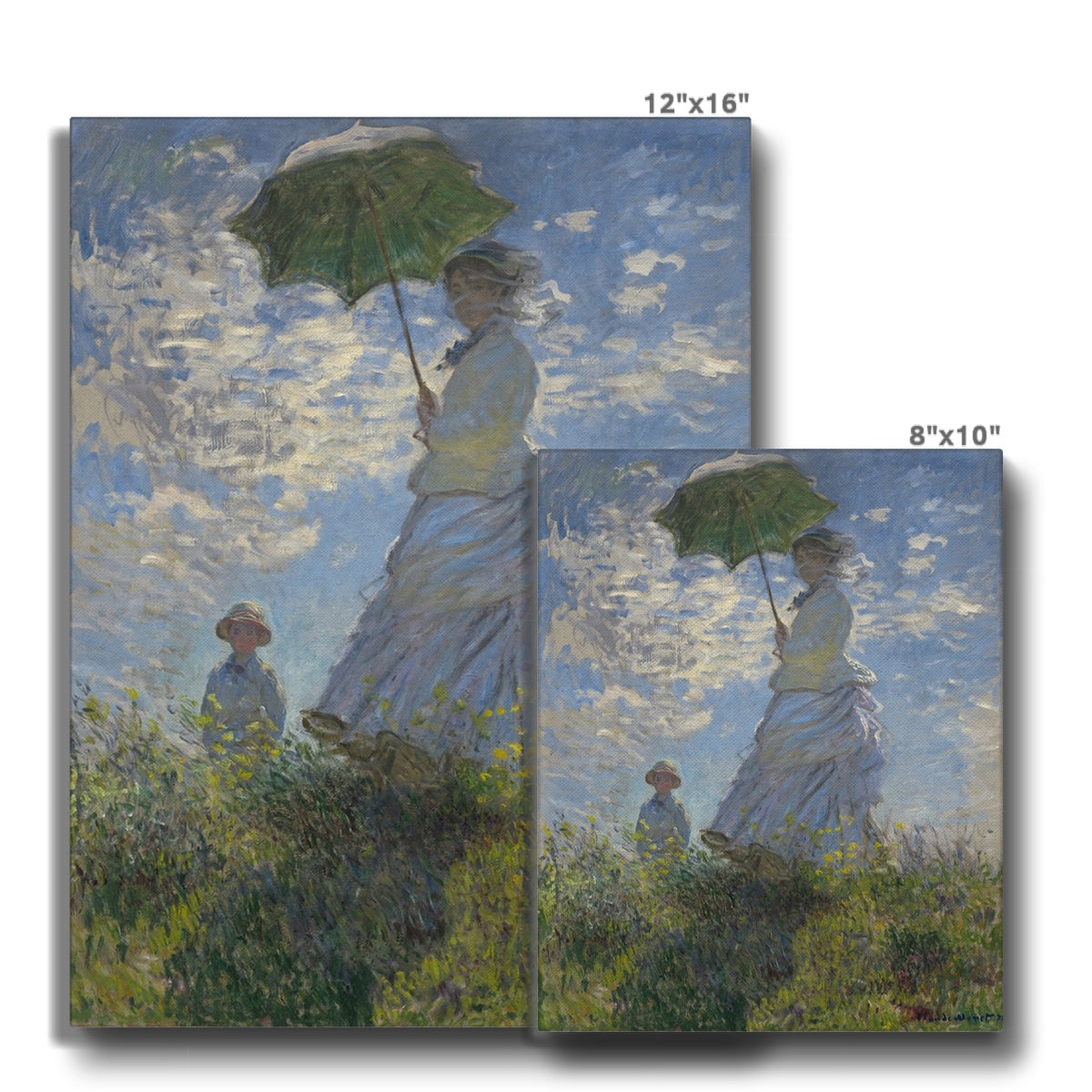 ⁠Woman with a Parasol, 1875, Claude Monet Canvas