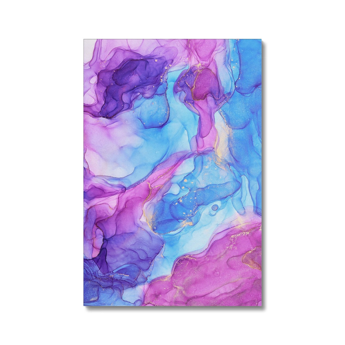 Blue & Purple Abstract Wall Art Canvas