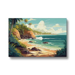 Ocean Shore Art Vision Canvas