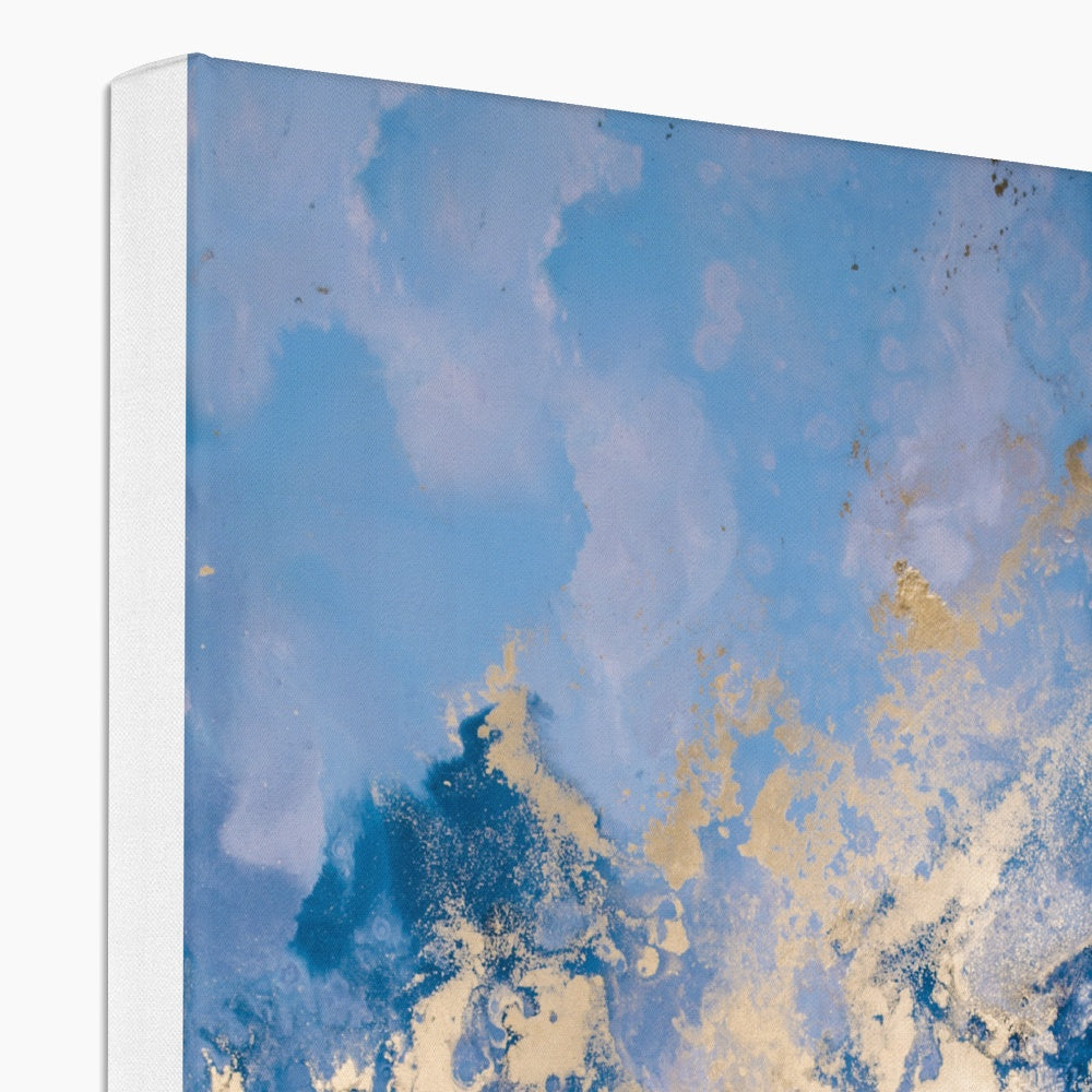 Blue Abstract Painting  Canvas