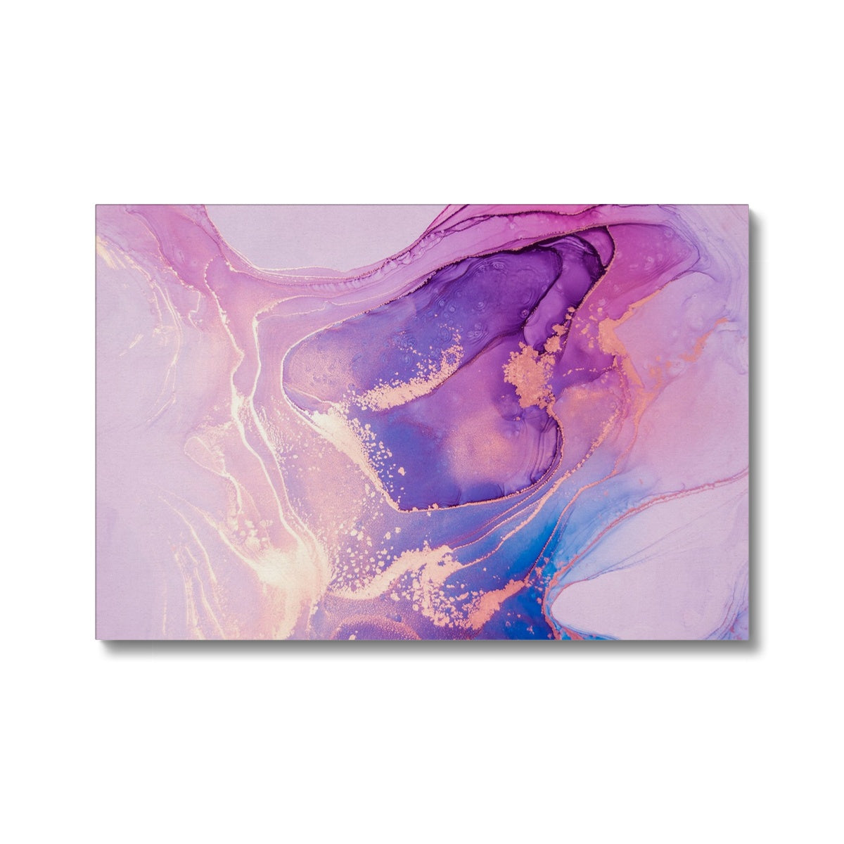 Purple Abstract Geode Wall Art Canvas