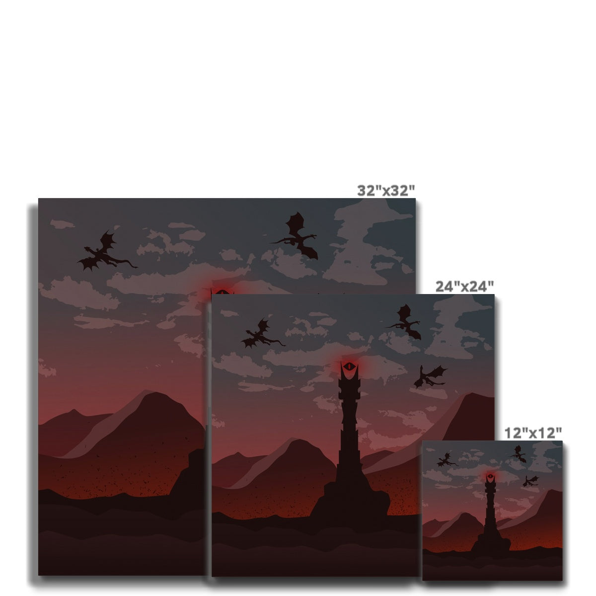 Barad-dûr Of Lord Of Rings Canvas