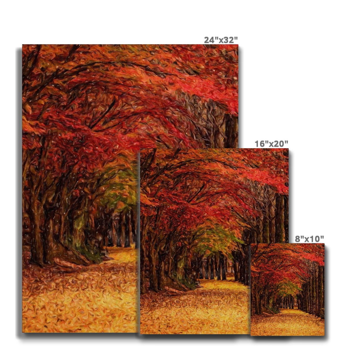 Autumn Fall Pathway Art Canvas