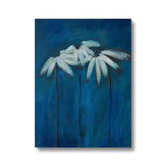 White Daisies Oil Painting Canvas