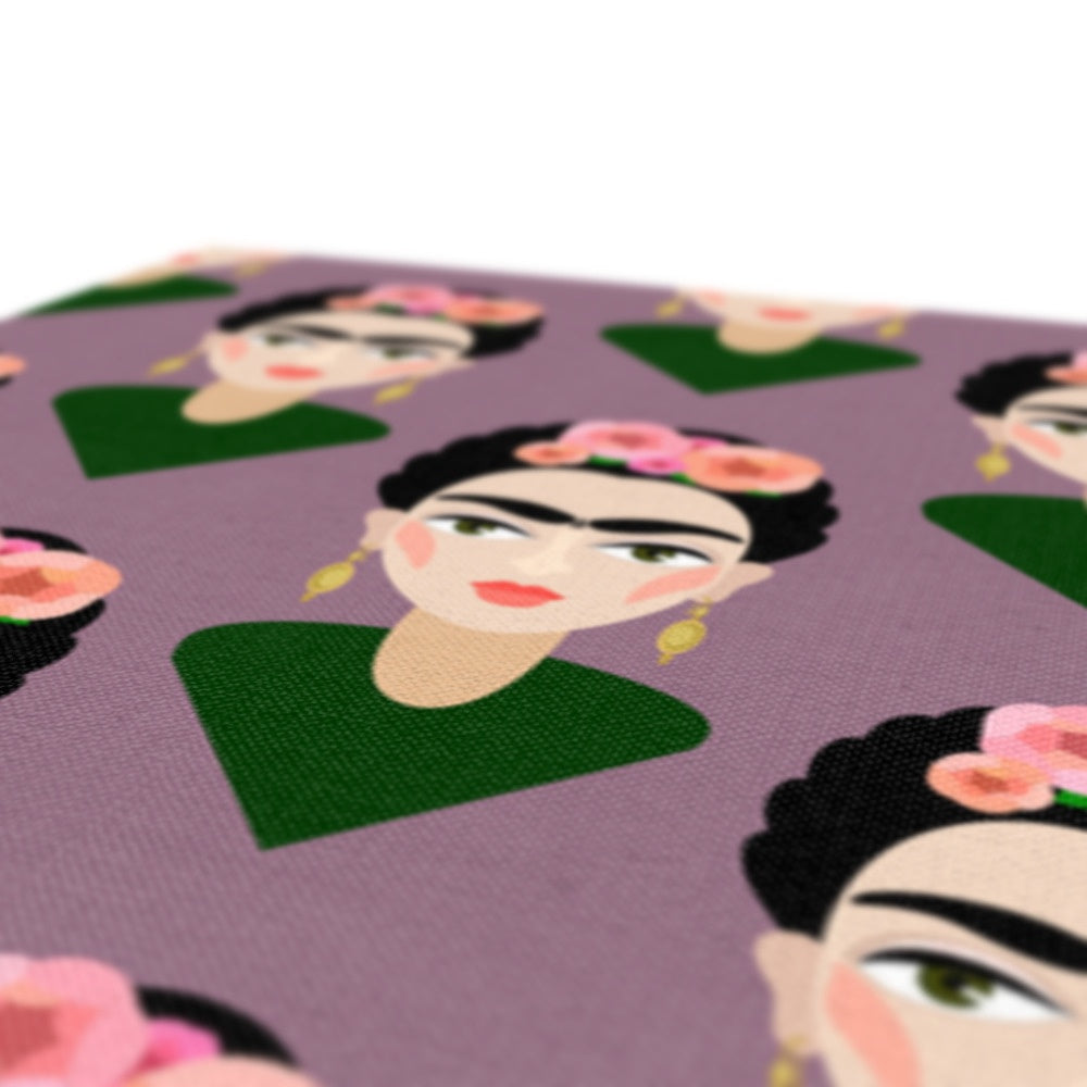Farida Kahlo's Pink Seamless Print Canvas