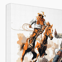 Fearless Cowboys Animated Posters Canvas