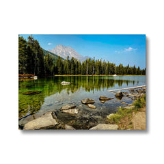 Tranquil String Lake Grand Teton Canvas